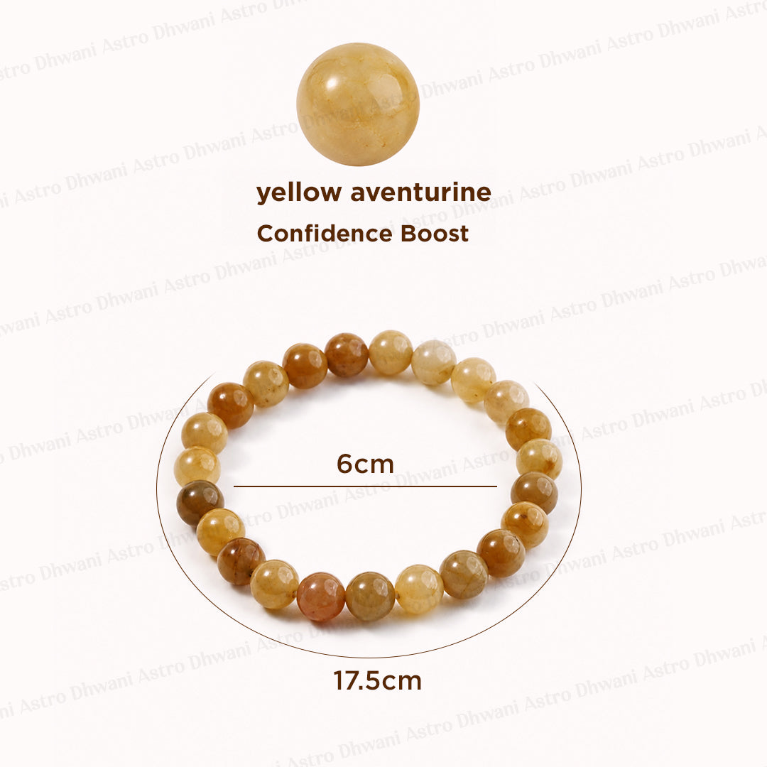 Fulfill Your Desires with Divine Blessings Bracelet (Yellow Aventurine) - Abhimantrit & Certified