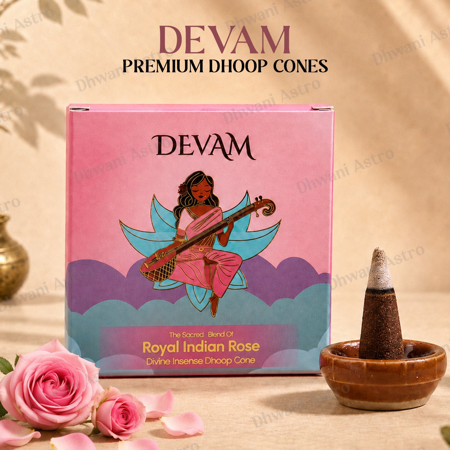 DEVAM Divine Incense Dhoop Cones | Spiritual Fragrance Collection for Pooja, Meditation & Home