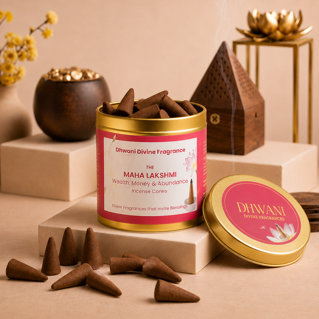 Maha Lakshmi Fragrance Incense Cones for Positive Energy