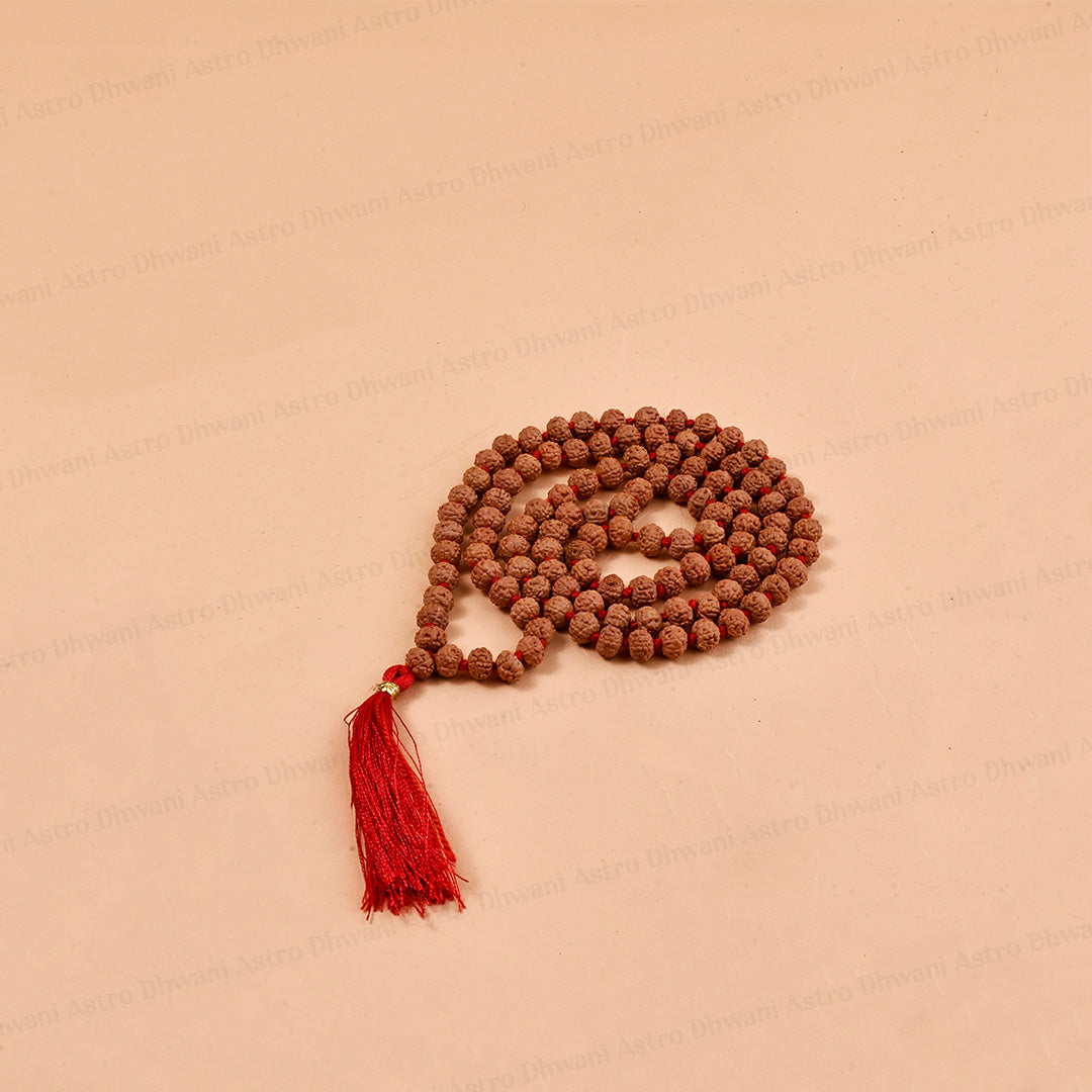 7 Mukhi Rudraksha Mala – Sacred Spiritual Necklace for Prosperity, Meditation & Inner Balance