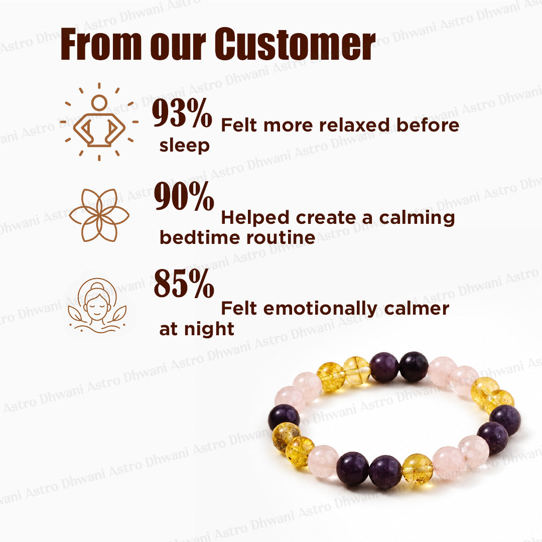 Sleeping Problem & Insomnia Healing Bracelet - Abhimantrit & Certified