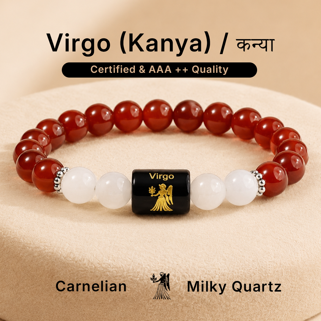 Zodiac Sign Bracelet – All 12 Signs | Energized Gemstone Bracelet | Dhwani Astro