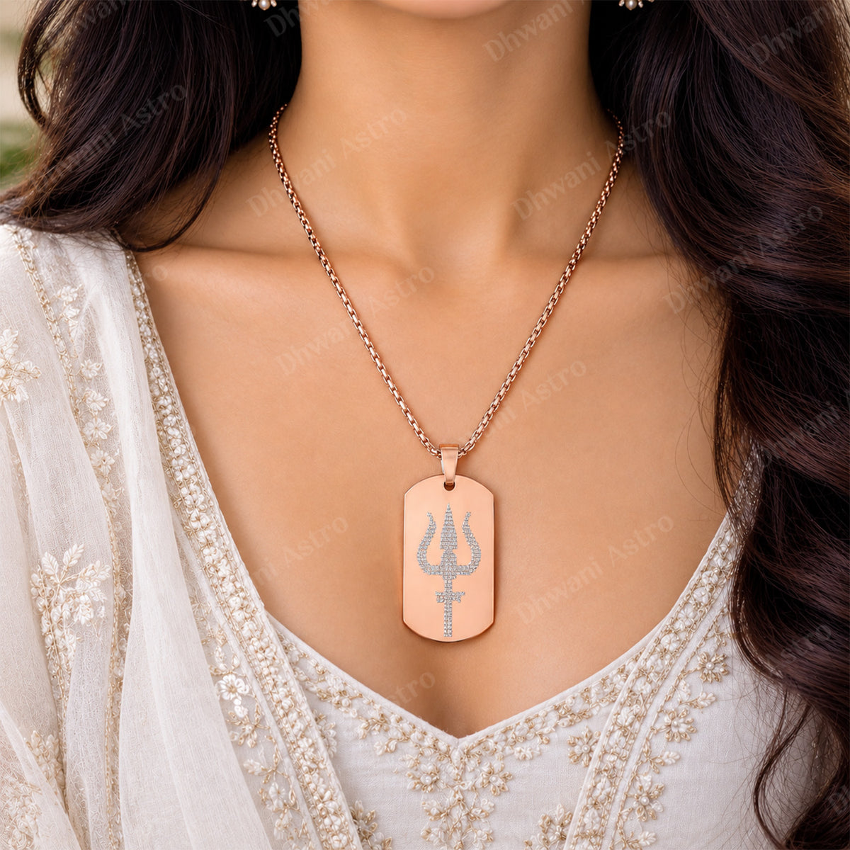 IGP Plating Shiv Trishul Pendant
