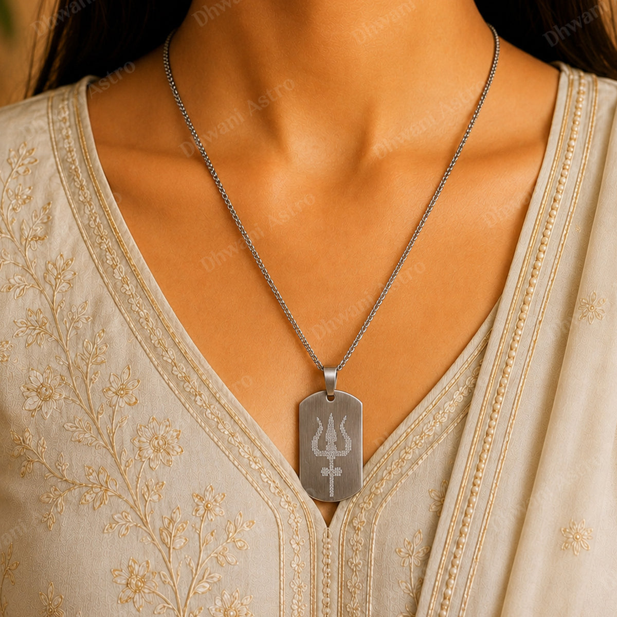 IGP Plating Shiv Trishul Pendant