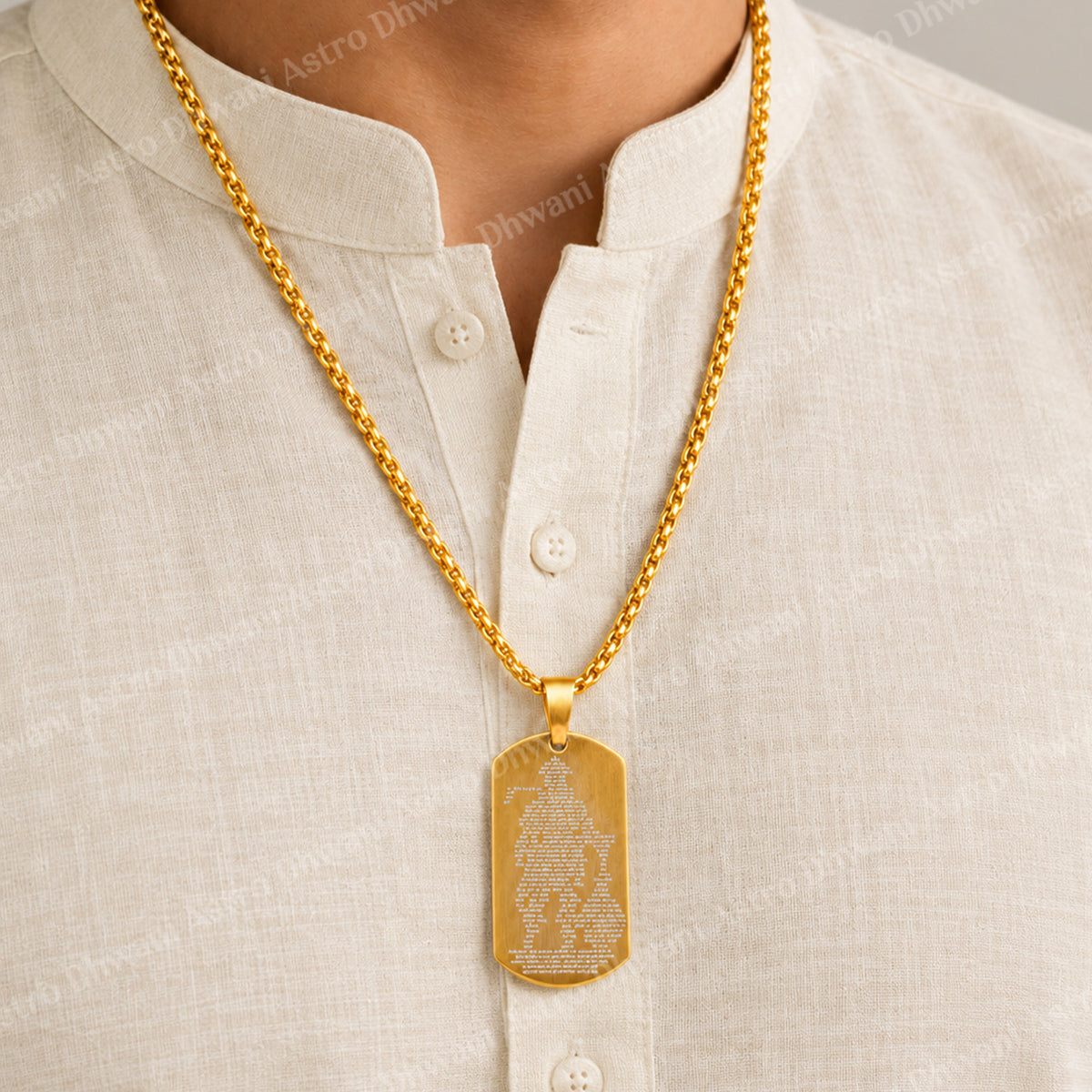 IGP Plating Hanuman Chalisa Pendant
