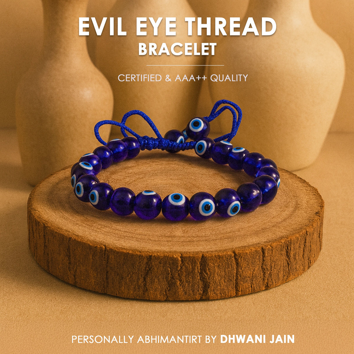 Protect from Negative Energy & Evil Spirit: Evil Eye Thread Bracelet - Abhimantrit & Certified