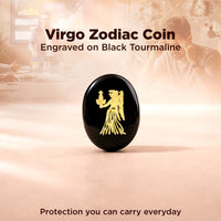 Virgo Zodiac Sign Coin – Abhimantrit Astrology Coin for Stability & Growth