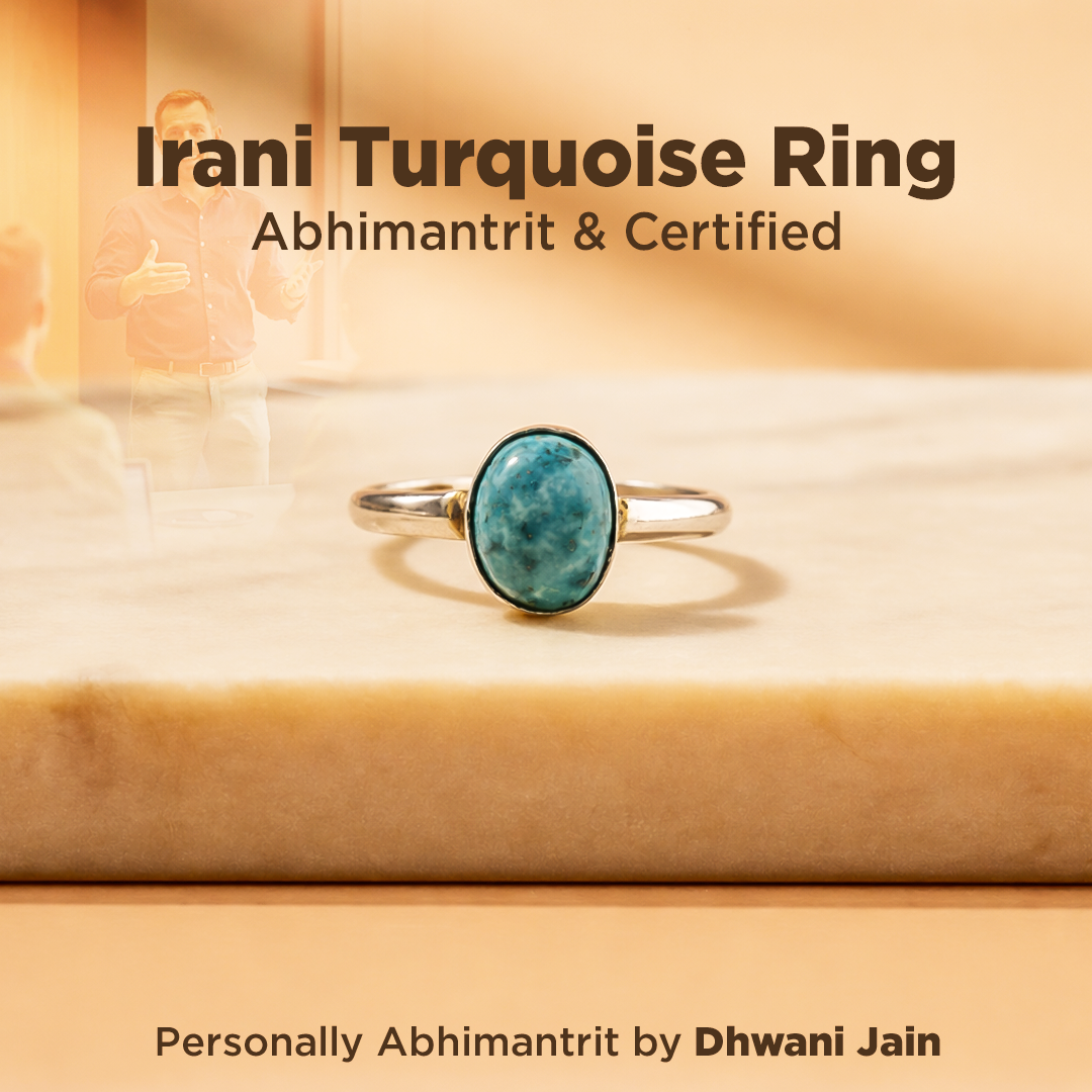 Irani Turquoise Ring: Strengthens Communication & Confidence