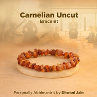 Helps Purify Blood, Lungs, Liver and Heart: Carnelian Uncut Bracelet