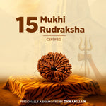 Original Nepali 15 Mukhi Rudraksha Fifteen-Faced Abhimantrit