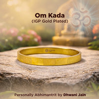 Om Kada – IGP Gold Plated Spiritual Kada for Protection, Balance & Divine Energy