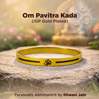 Om Pavitra Kada – IGP Gold Plated Spiritual Kada for Purity, Positivity & Divine Energy