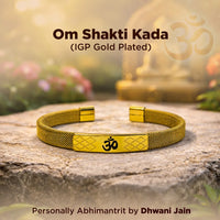 Om Shakti Kada – IGP Gold Plated Spiritual Kada for Power
