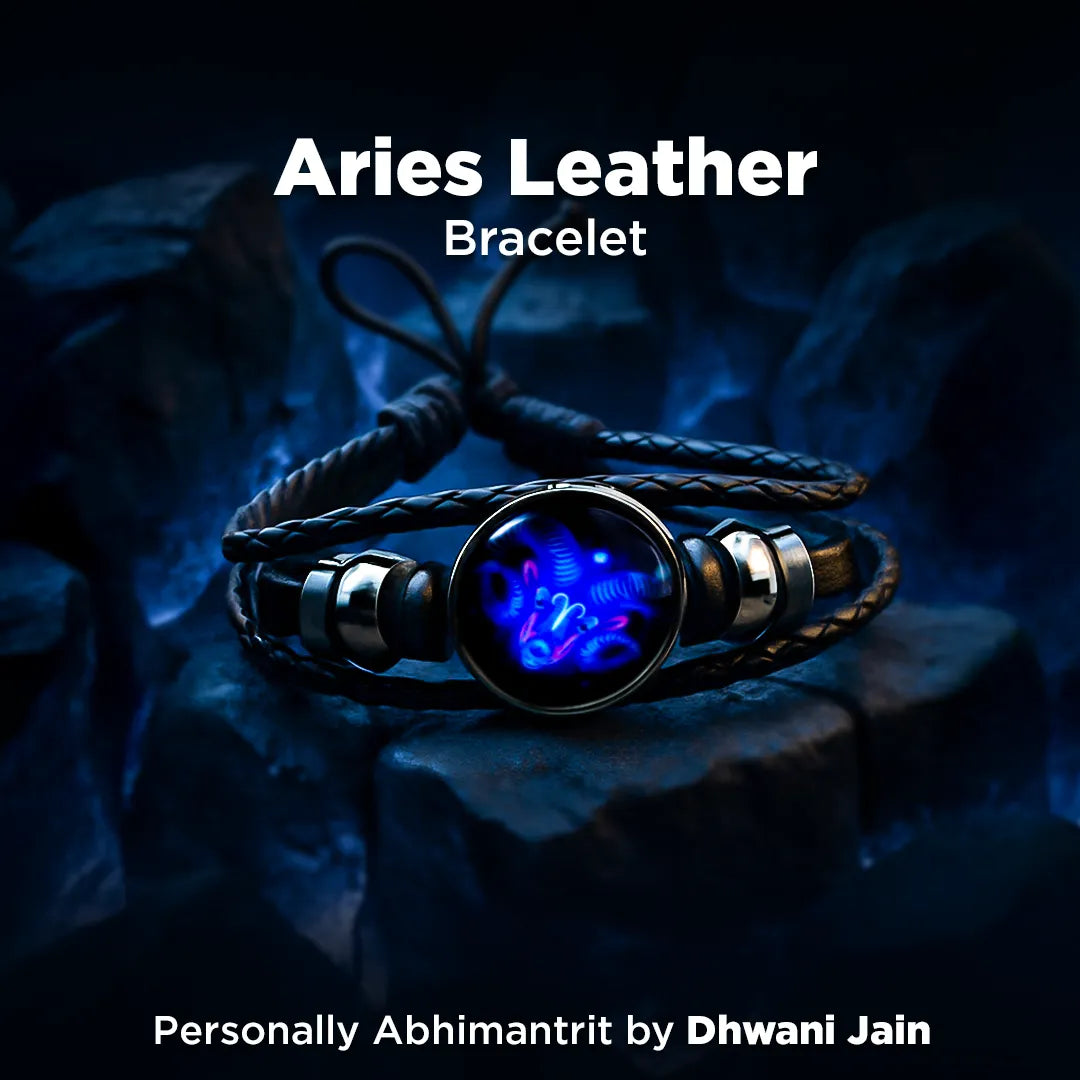 Aries Leather Bracelet for Confidence, Style & Zodiac Energy