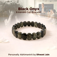 Black Onyx Emerald Cut Protection Bracelet – Emerald Cut Design