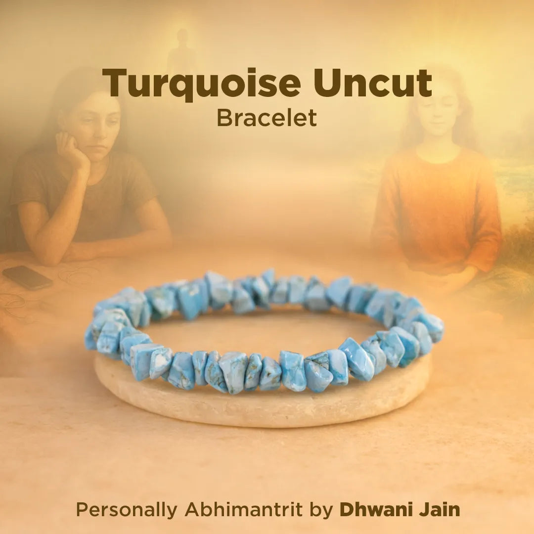 Speak with Confidence: Turquoise Uncut Bracelet
