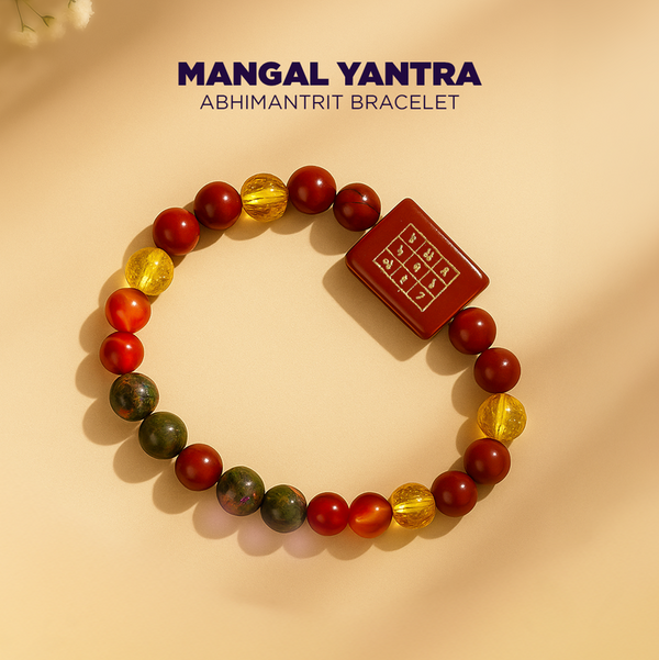 Mangal Dosh Yantra Bracelet for Marriage, Balance & Protection