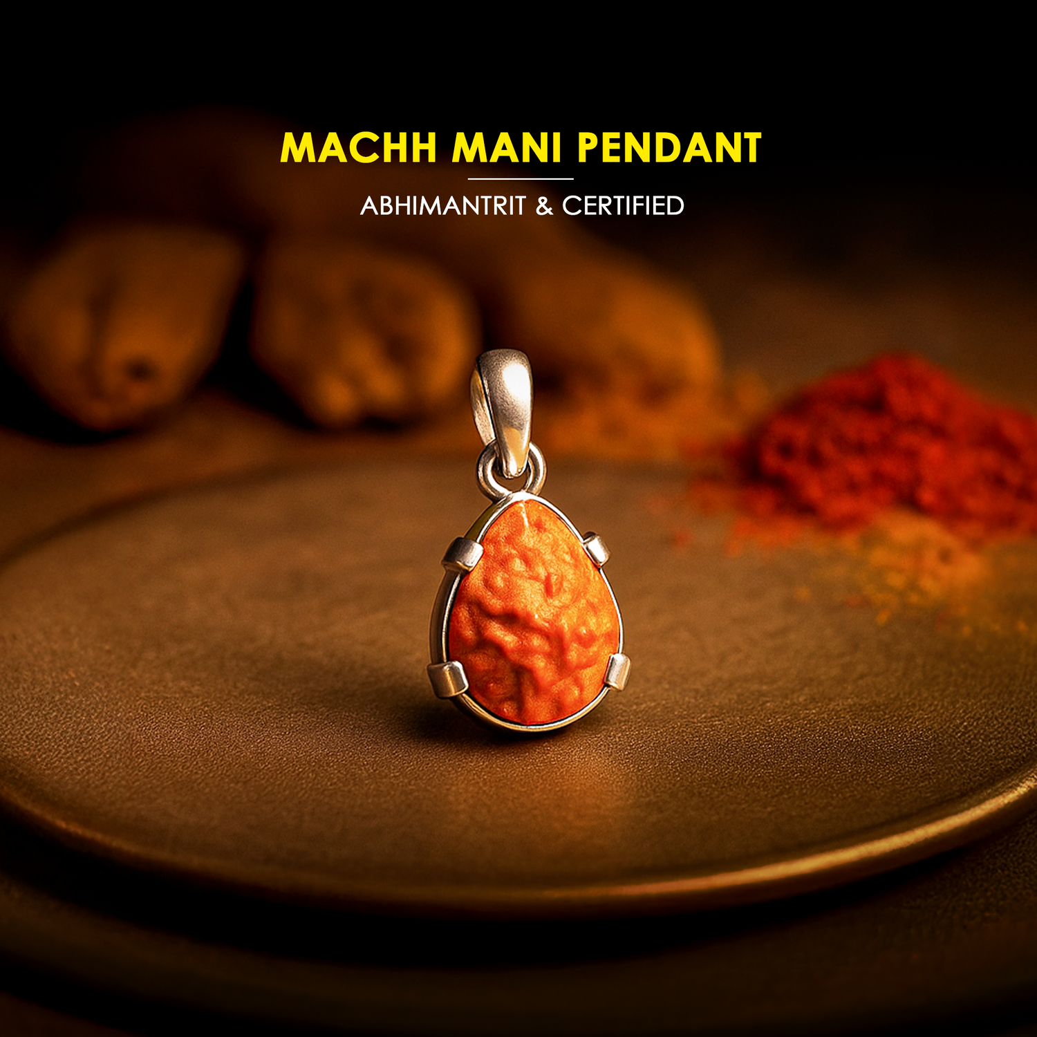 Machh Mani Pendant - Abhimantrit & Certified