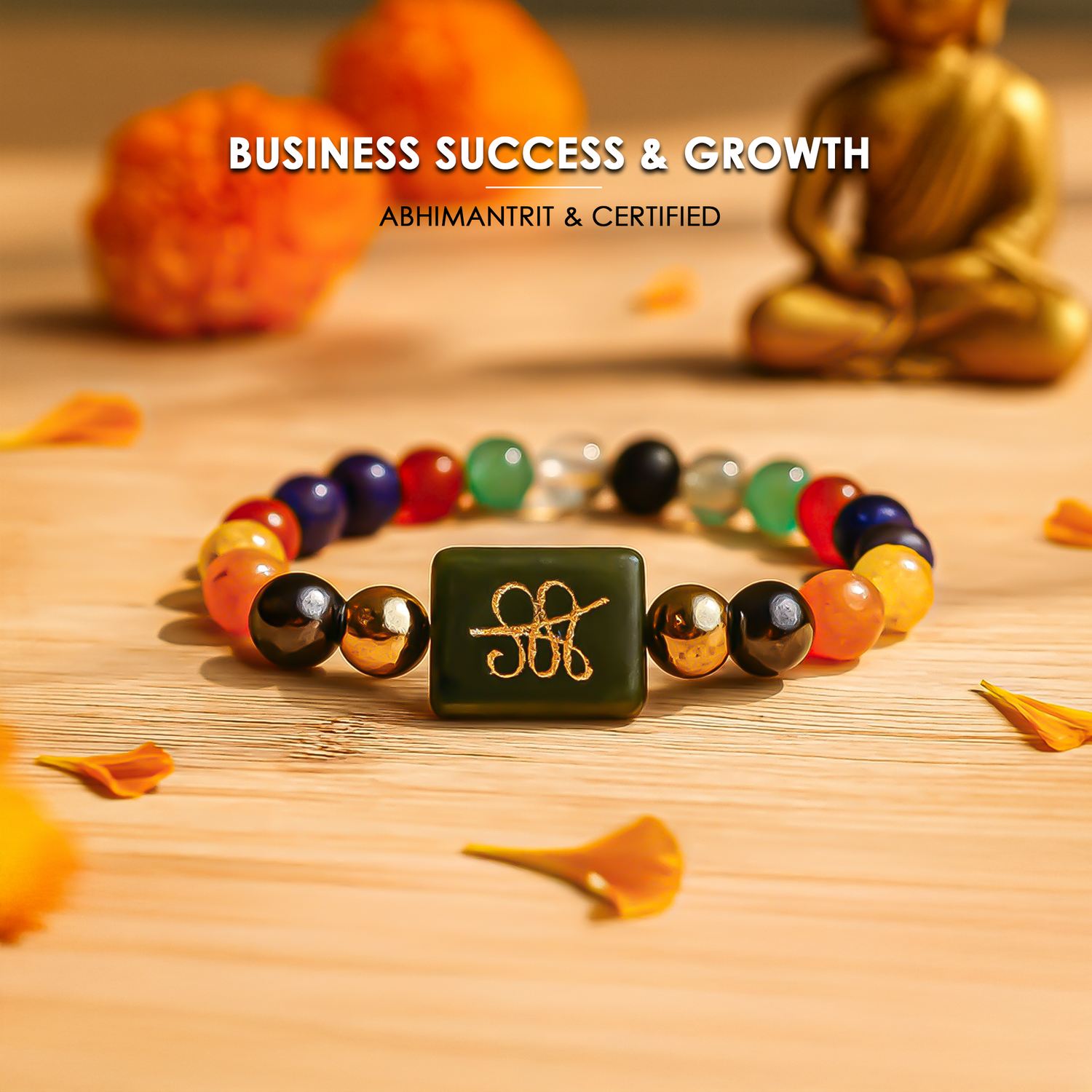 Business Success & Growth Bracelet - Abhimantrit & Certified