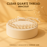 Removes Depression, Anger & Anxiety: Clear Quartz Thread Bracelet