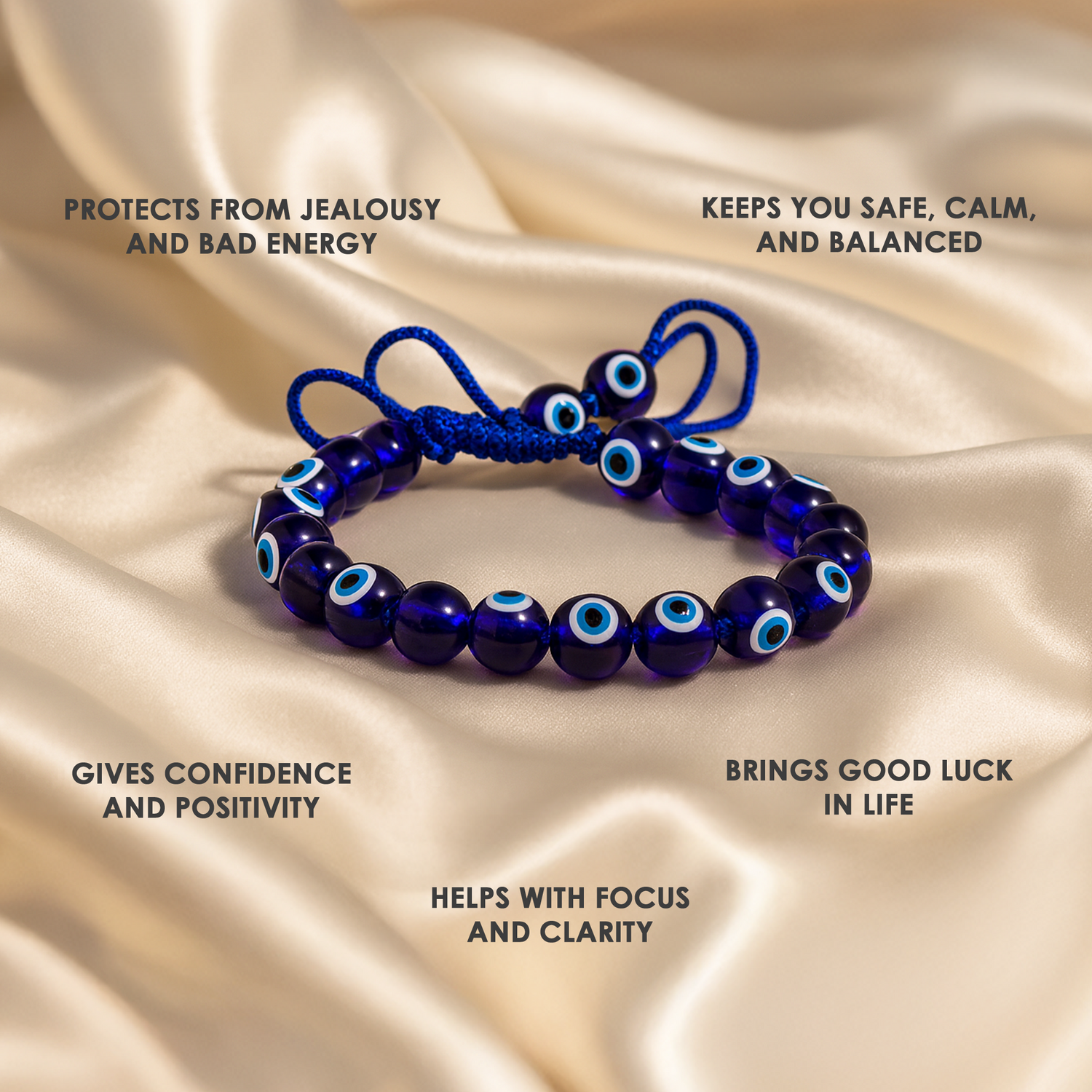 Protect from Negative Energy & Evil Spirit: Evil Eye Thread Bracelet