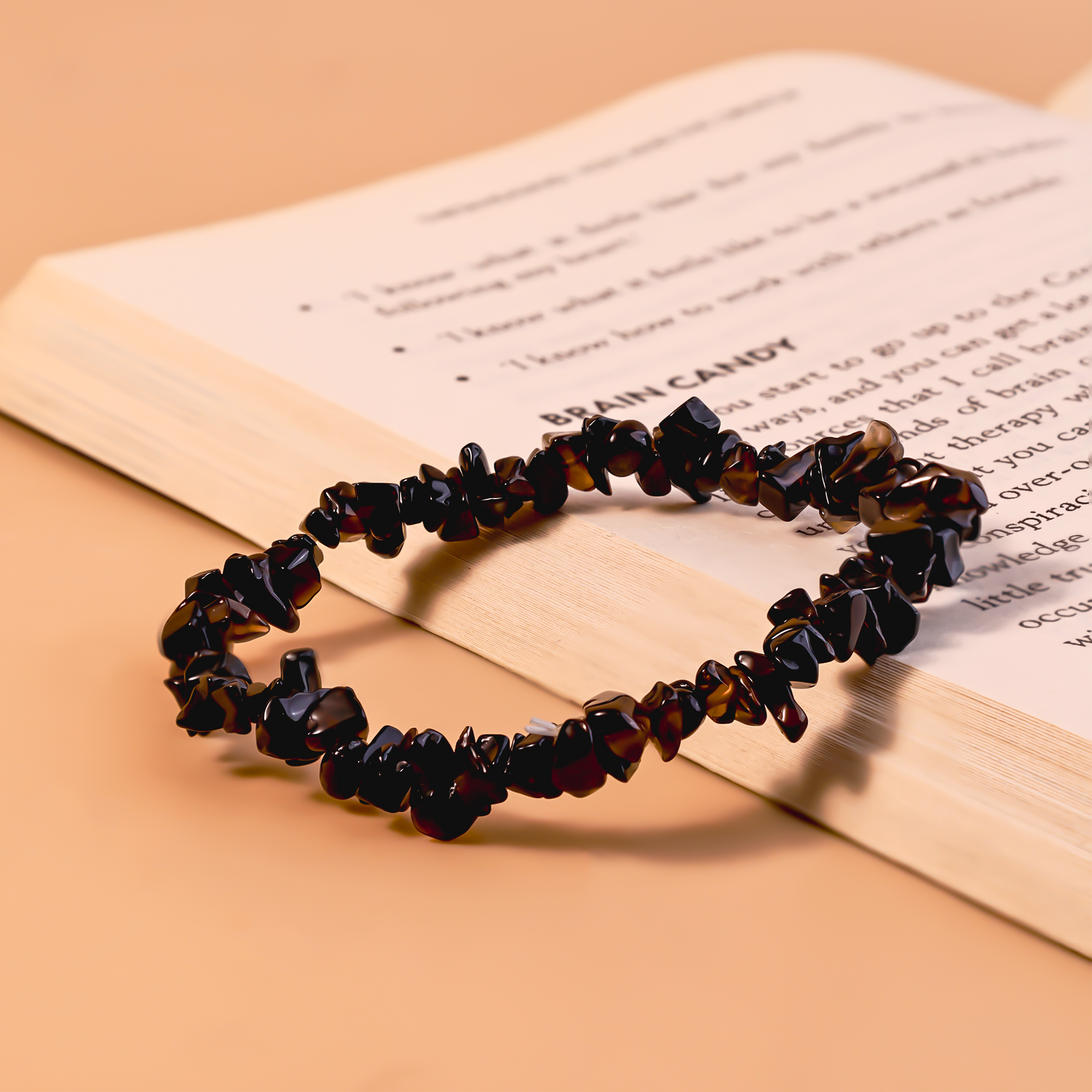 Protect from Psychic attacks & Negative Energy: Black Tourmaline Uncut Bracelet