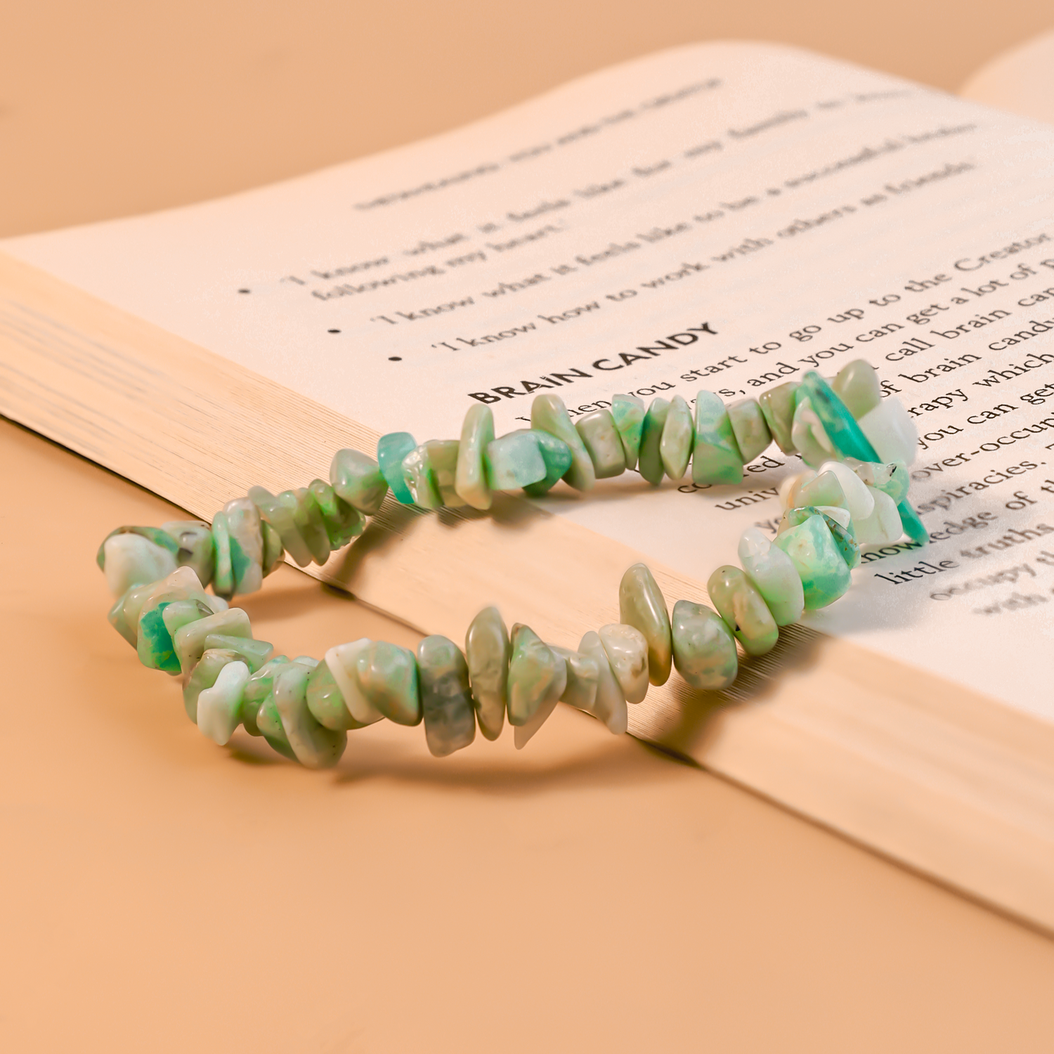 Reduces Mars Effects, Balances Root Chakra & Adds Stability: Amazonite Uncut Bracelet