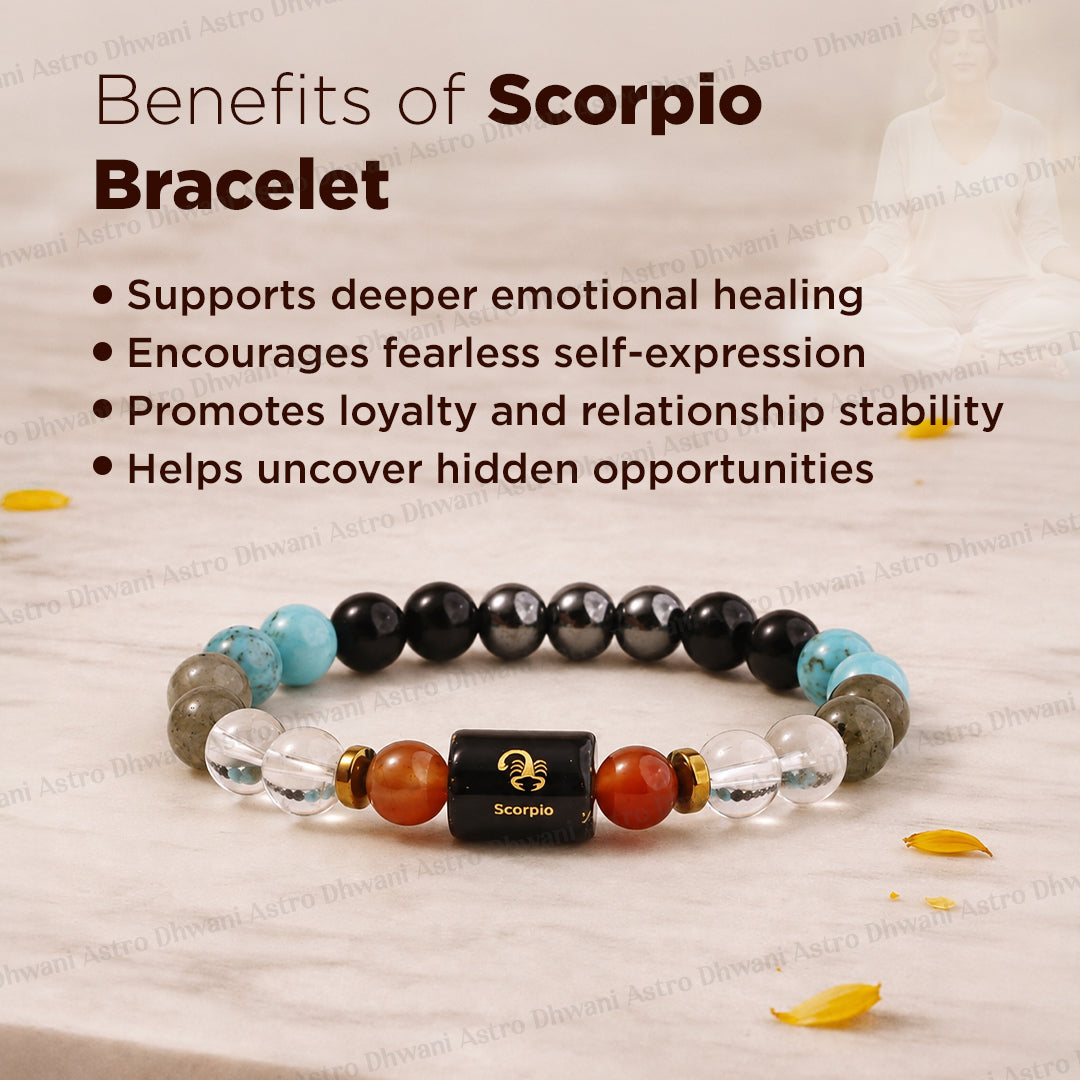 Scorpio (वृश्चिक राशि) Zodiac Sign Multi Stone Bracelets