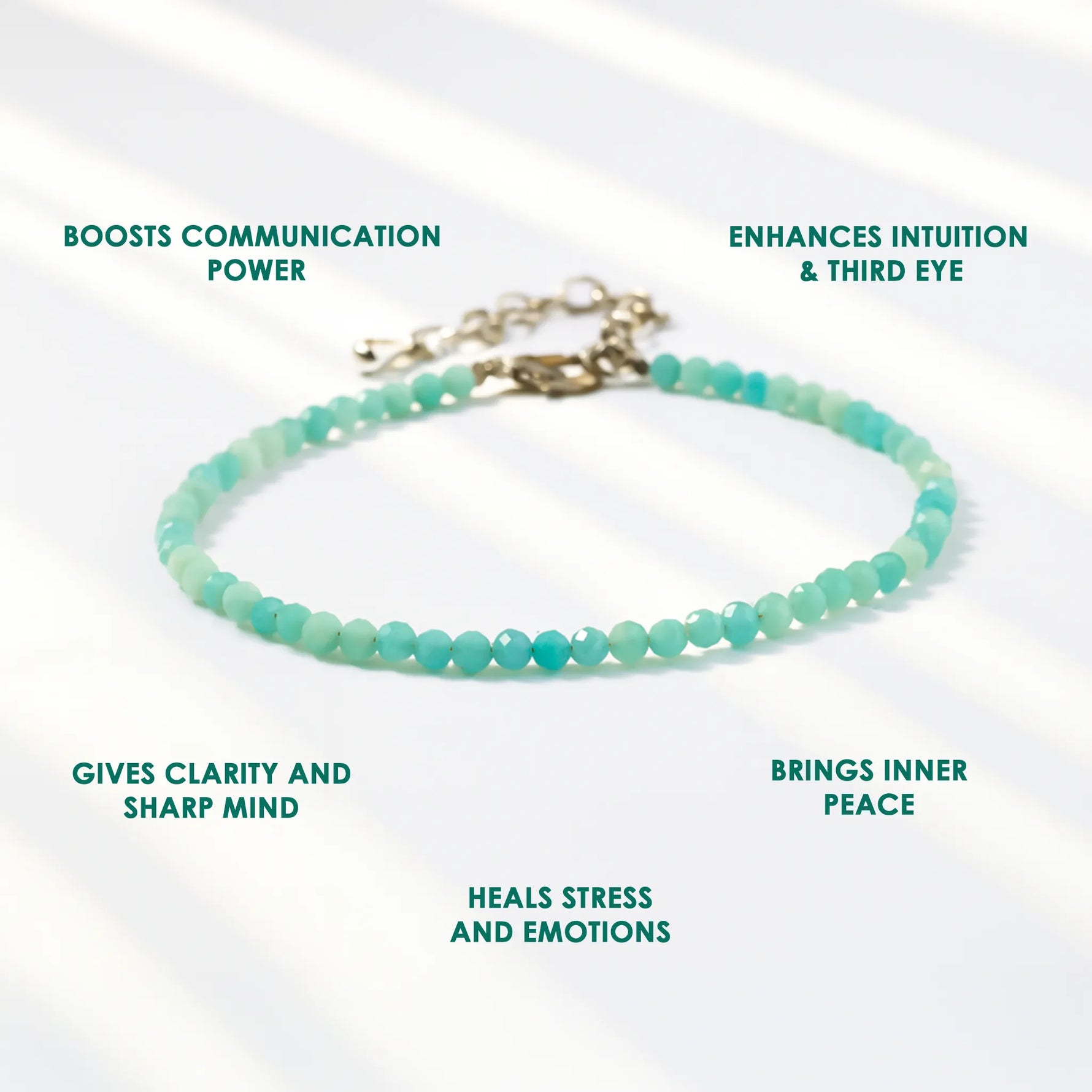Amazonite Diamond Cut Anklet