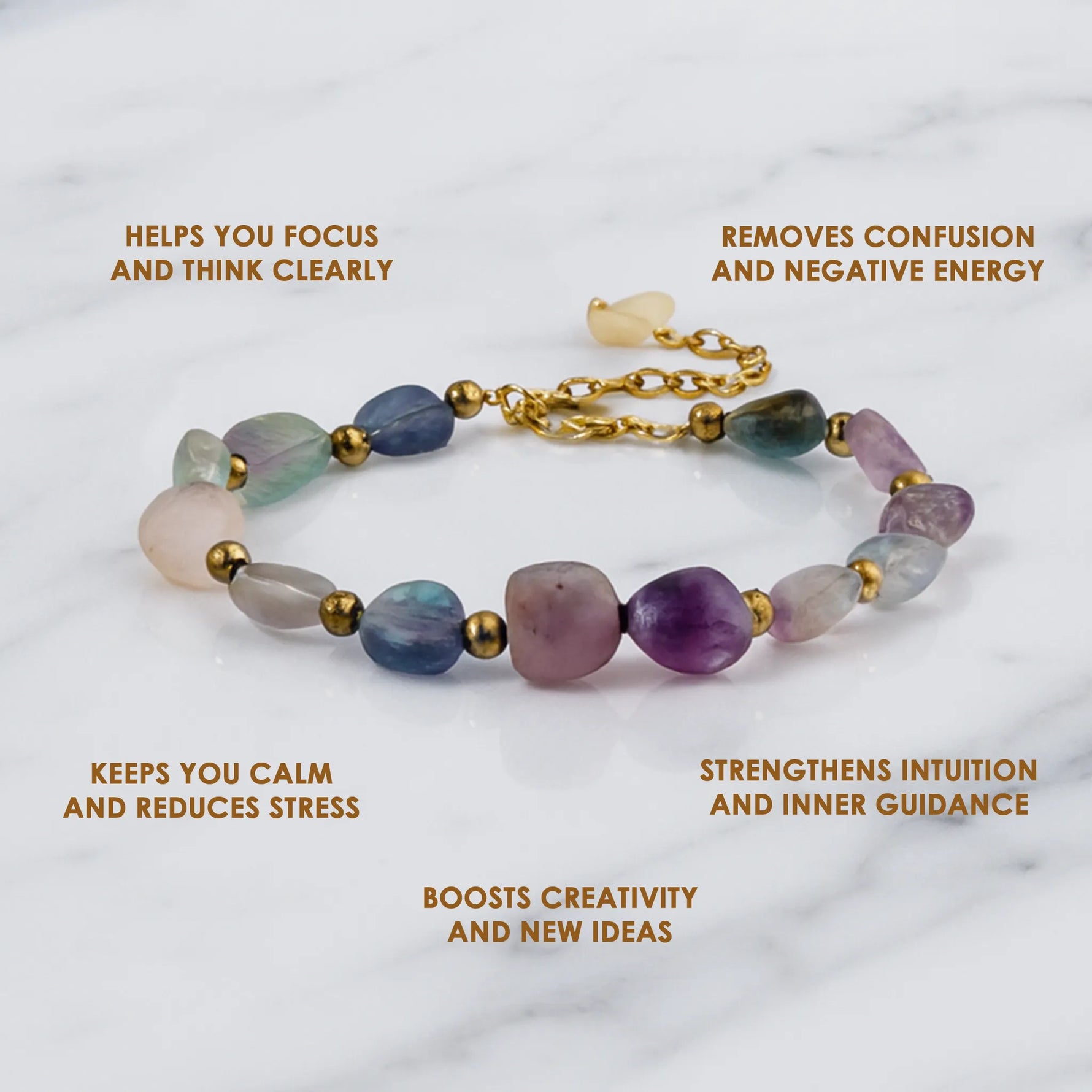 Natural Multi Floroid Anklet