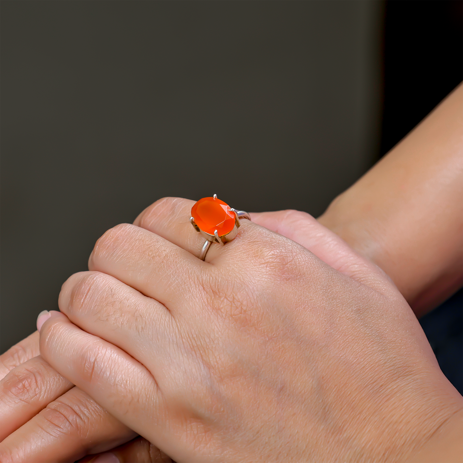 Helps Purify Blood, Lungs, Liver and Heart: Carnelian Ring