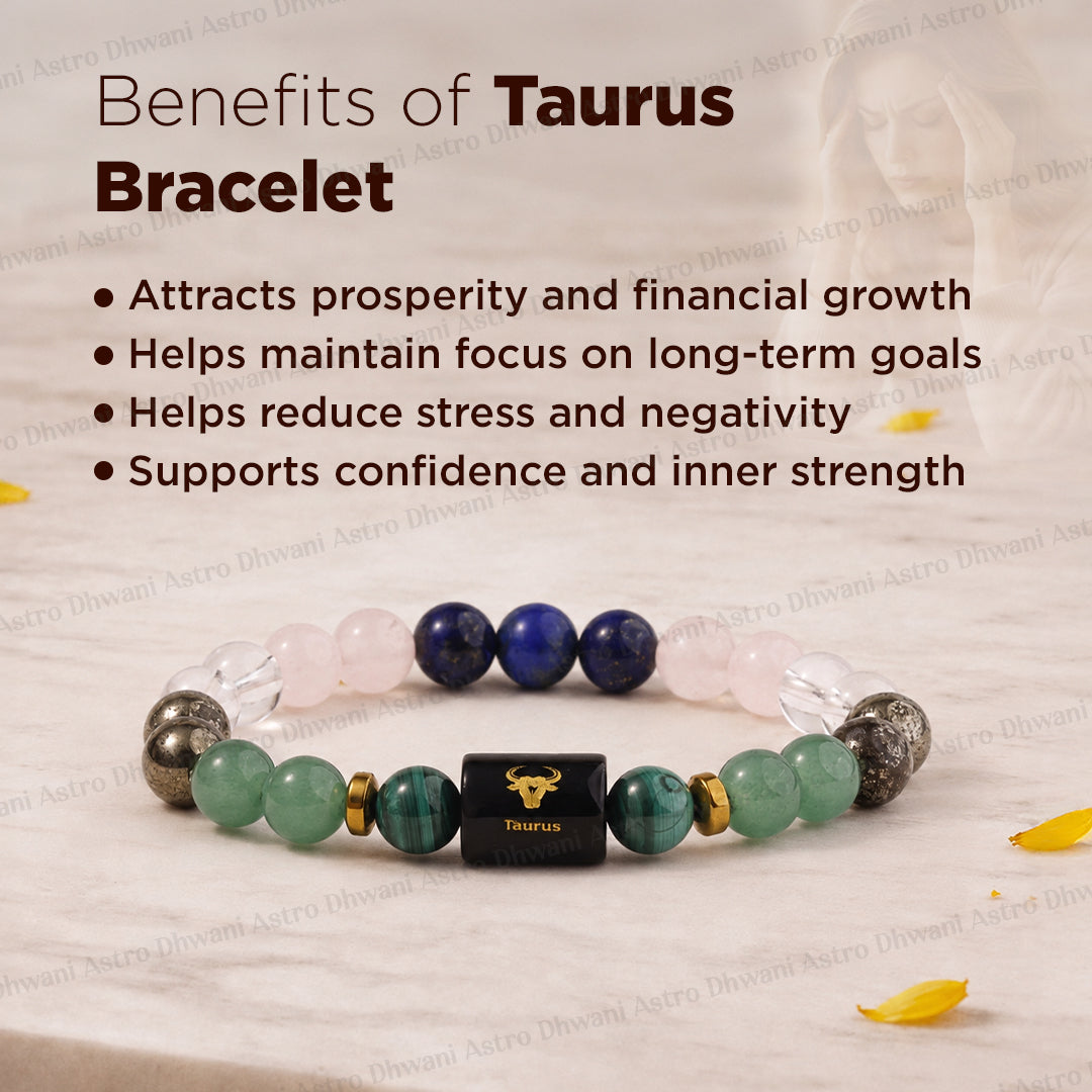 Taurus (वृषभ राशि)  Zodiac Sign Multi Stone Bracelets
