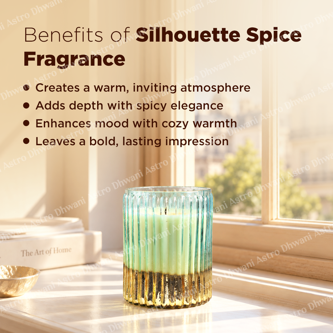 Scented Soy Wax Candle | Hand-Poured Aromatherapy Candle in Decorative Fluted Glass Jar | Meditation, Prayer & Home Décor