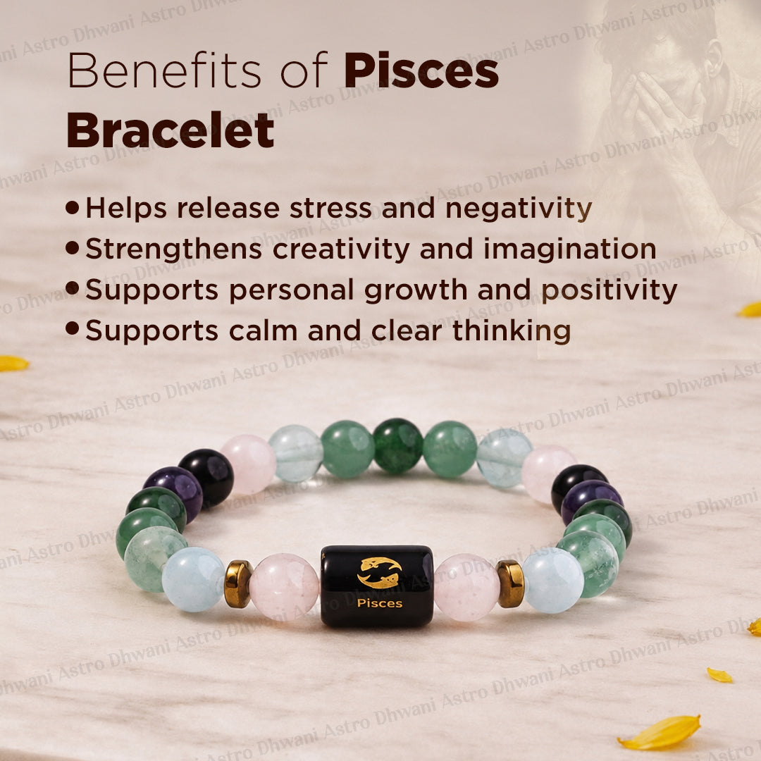 Pisces (मीन राशि) Zodiac Sign Multi Stone Bracelets