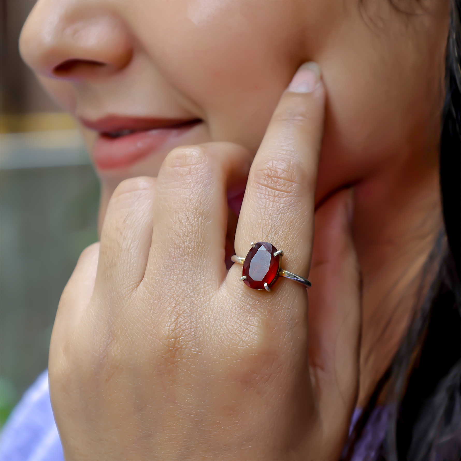 Ruby Ring (Manik Surya) - Abhimantrit & Certified