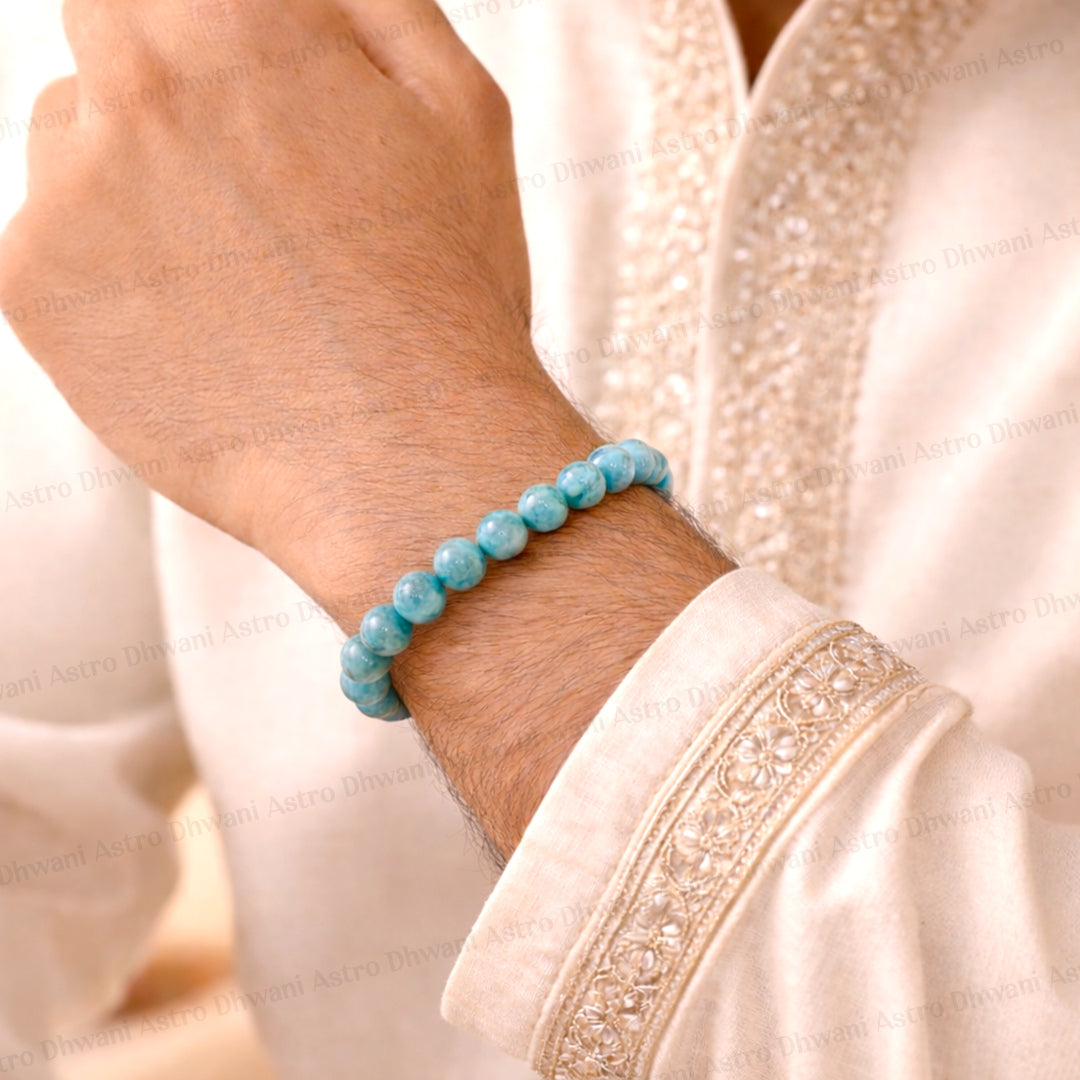 Turquoise Bracelet for Protection Calmness Communication