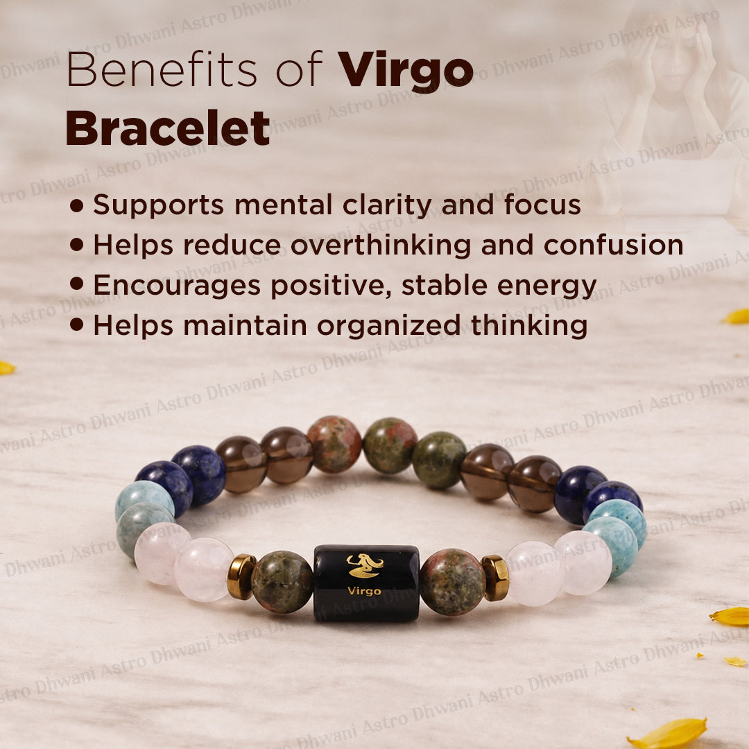 Virgo (कन्या राशि) Zodiac Sign Multi Stone Bracelets