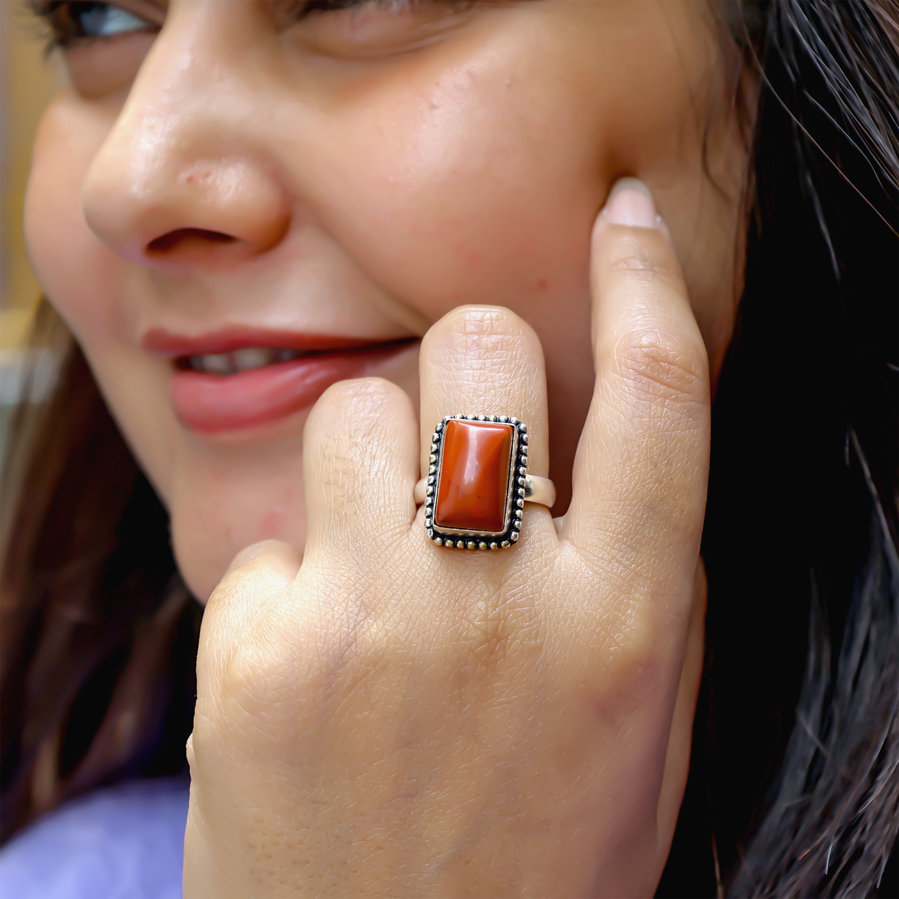Red Jasper Ring