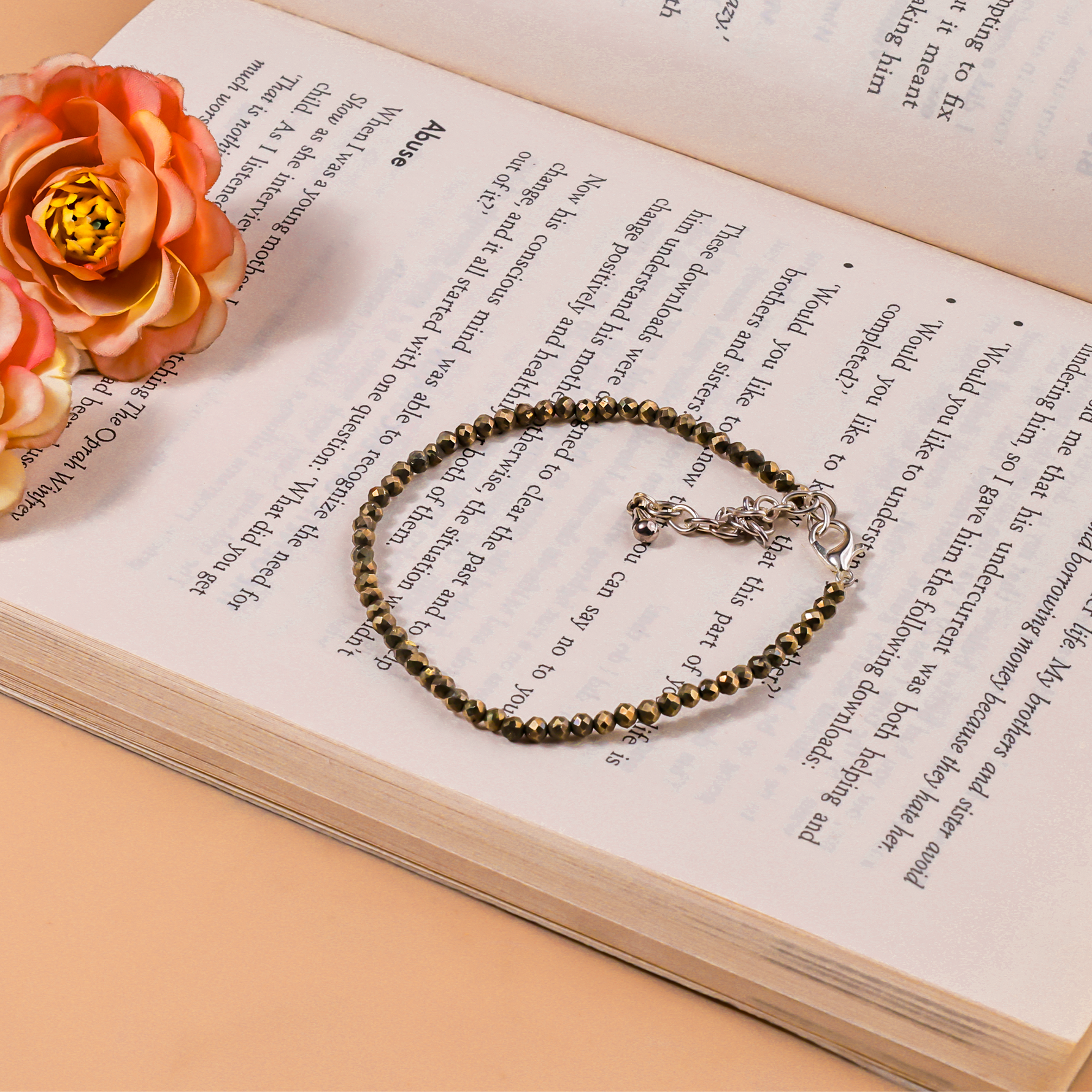 Pyrite Diamond Cut Anklet - Abhimantrit & Certified