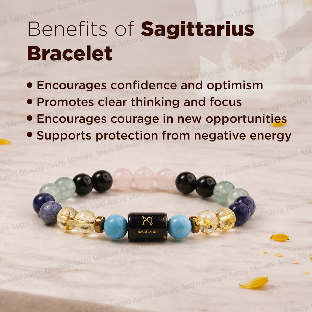 Sagittarius (धनु राशि) Zodiac Sign Multi Stone Bracelets