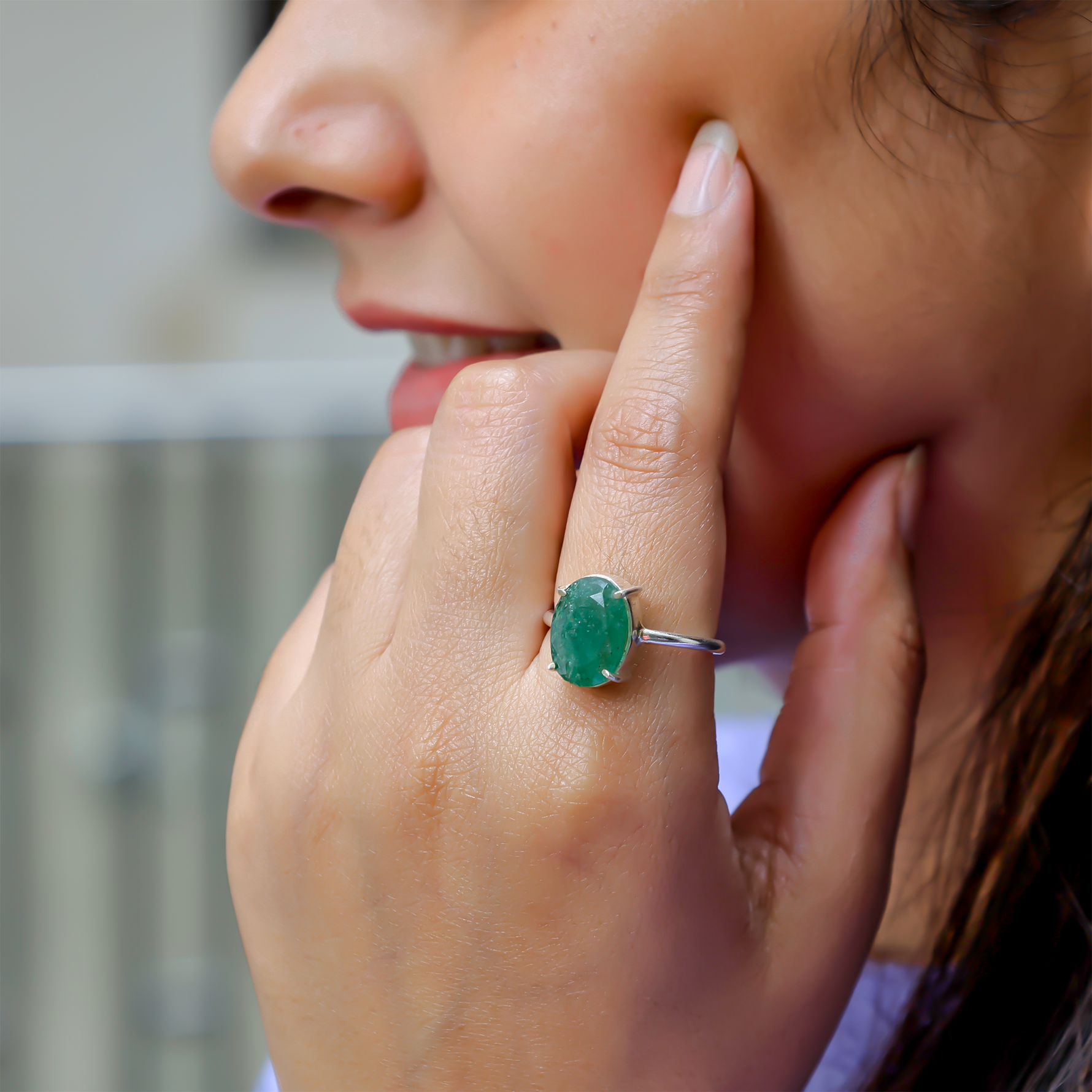 Promotes Wealth Attraction & Money Growth: Green Aventurine Ring - Abhimantrit & Certified