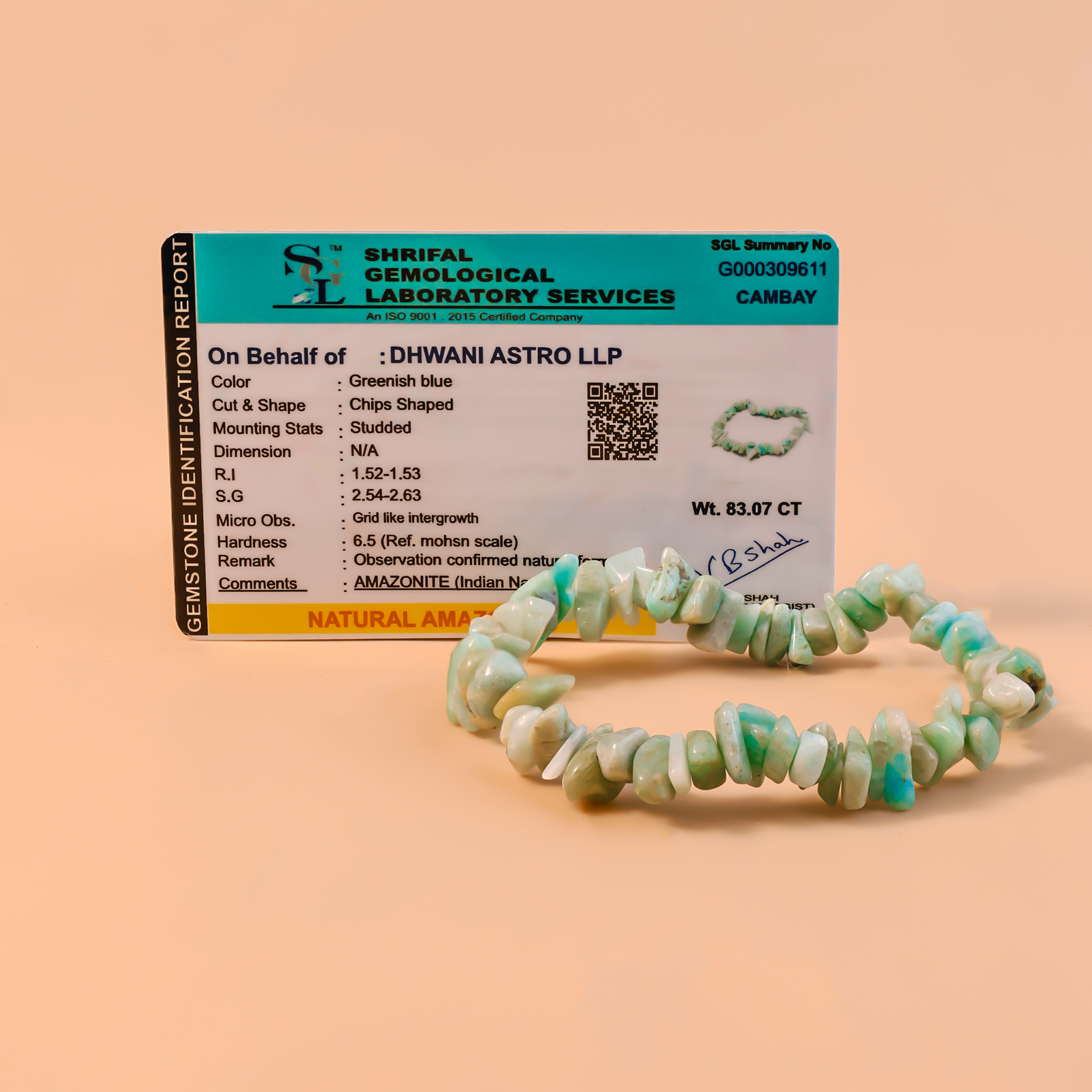 Reduces Mars Effects, Balances Root Chakra & Adds Stability: Amazonite Uncut Bracelet