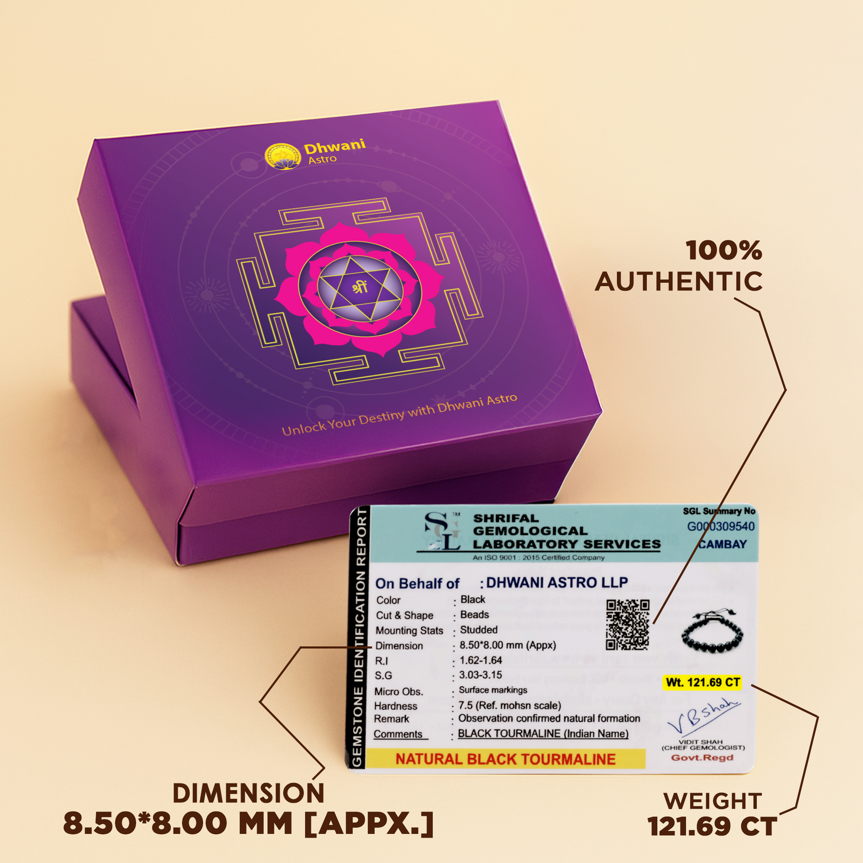 Black Tourmaline Thread Bracelet : Protect from Psychic attacks & Negative Energy