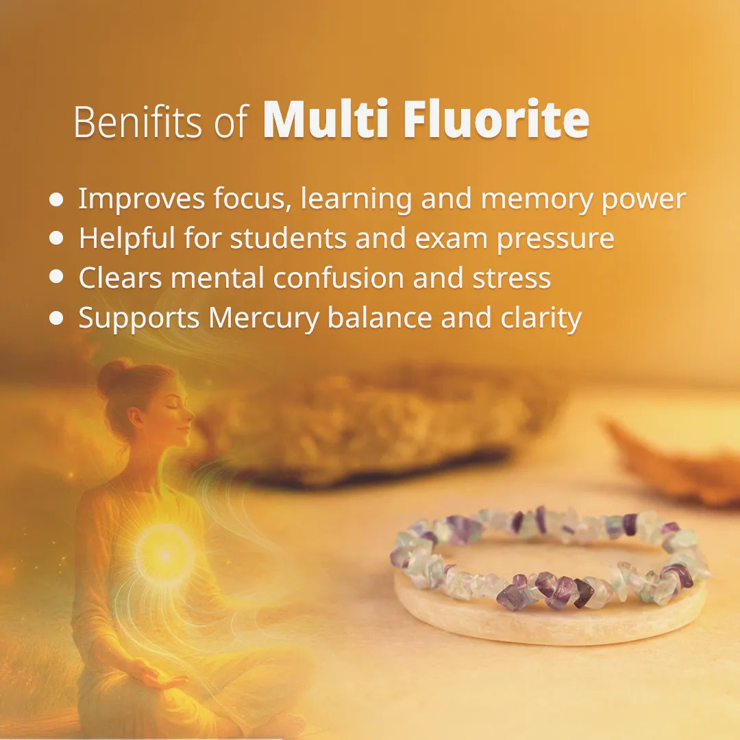 Wish Fulfillment: Multi Fluorite Uncut Bracelet