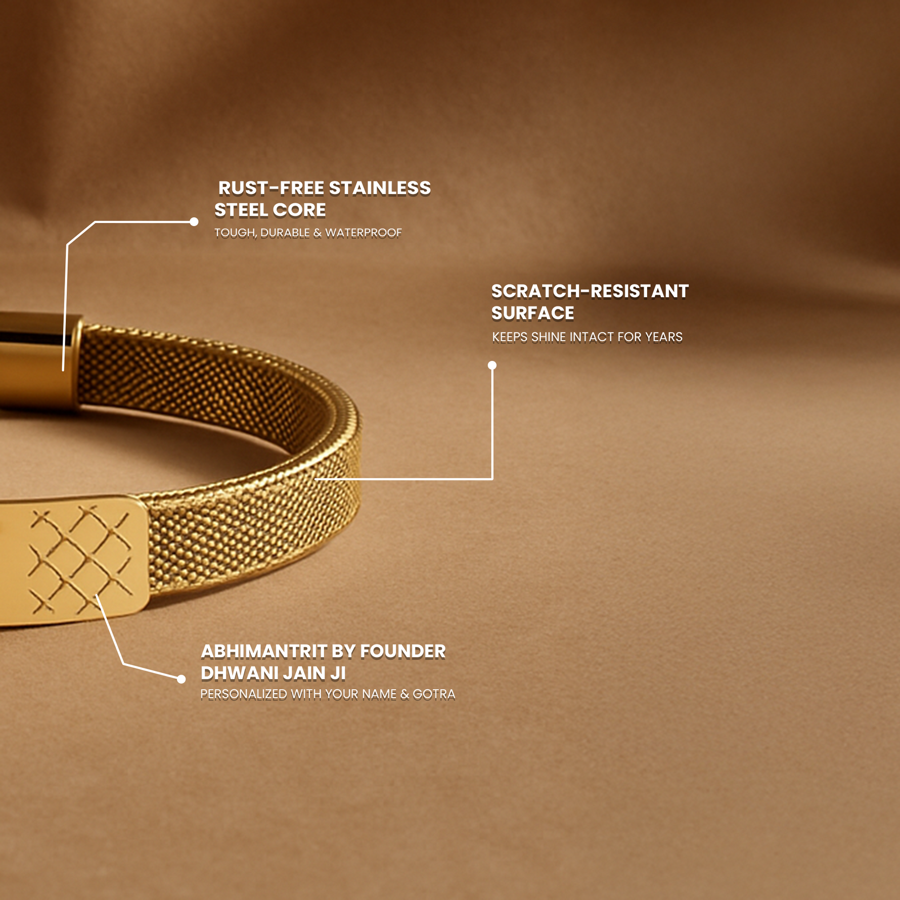 Ram Shakti Kada (IGP Gold Plating) – Abhimantrit