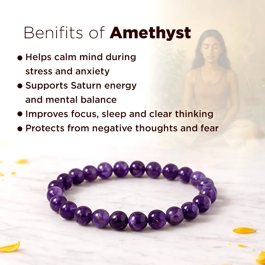 Amethyst Bracelet: Emotional Healing & Stress Relief
