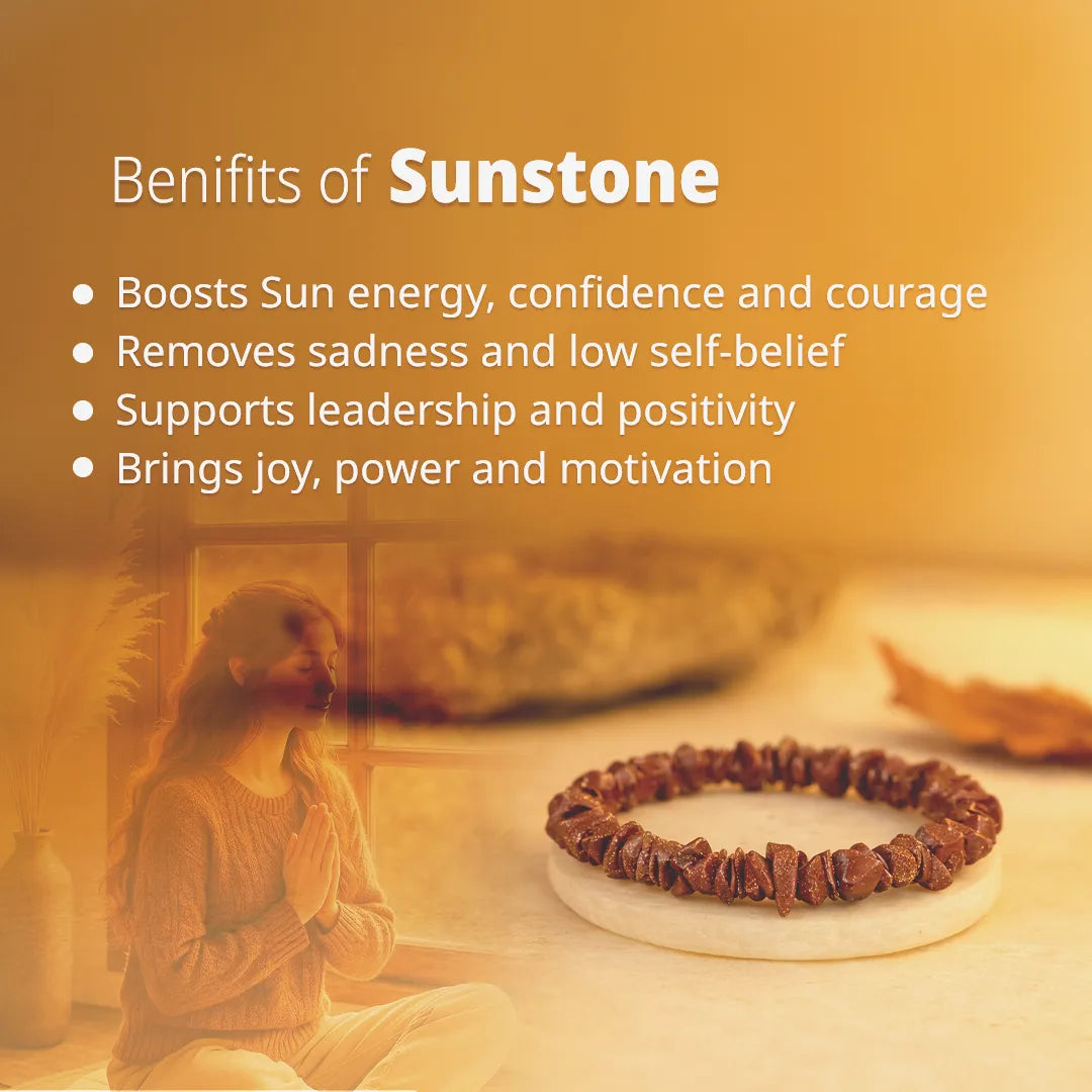 Sunstone Uncut Bracelet