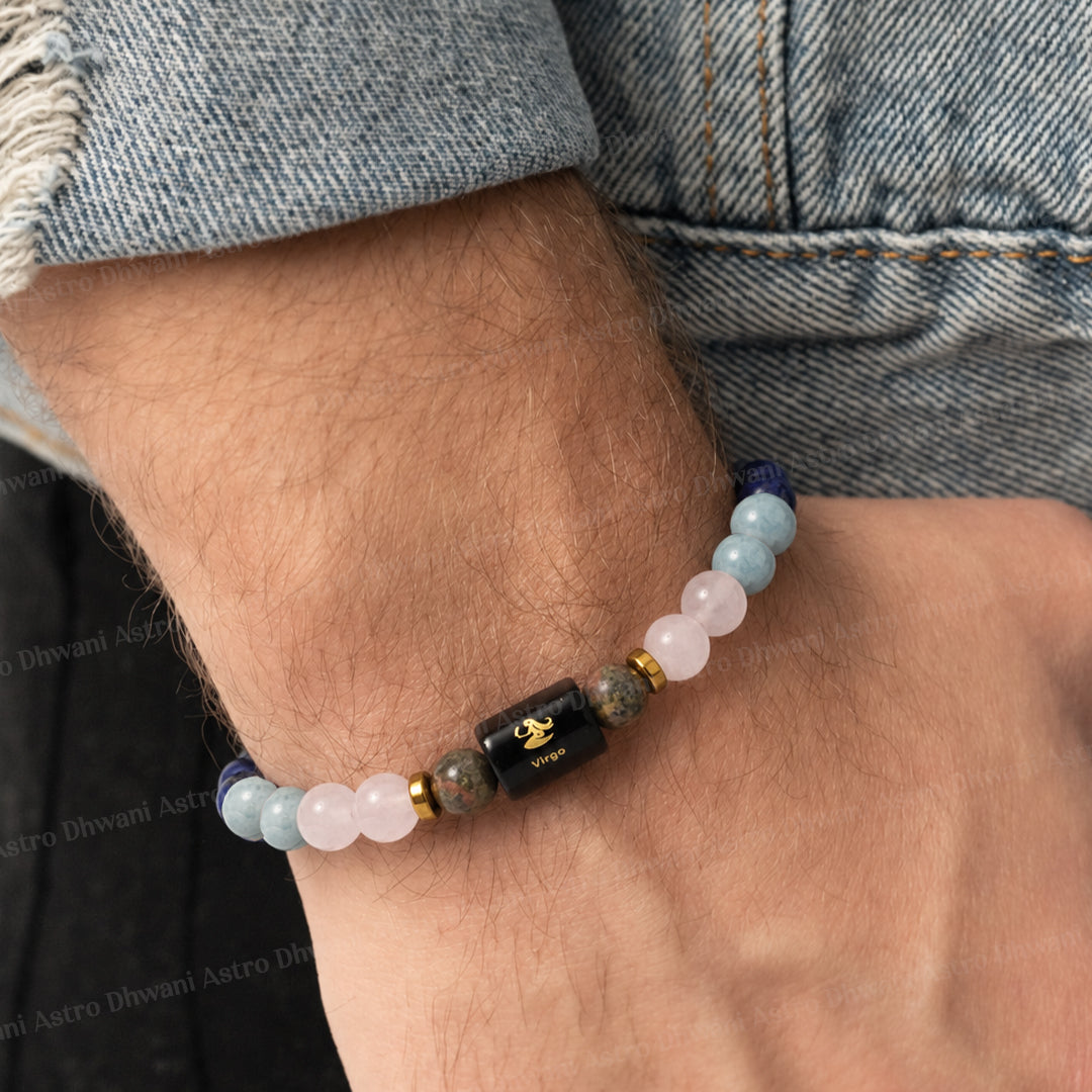 Virgo (कन्या राशि) Zodiac Sign Multi Stone Bracelets