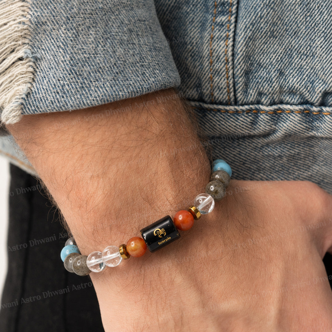 Scorpio (वृश्चिक राशि) Zodiac Sign Multi Stone Bracelets
