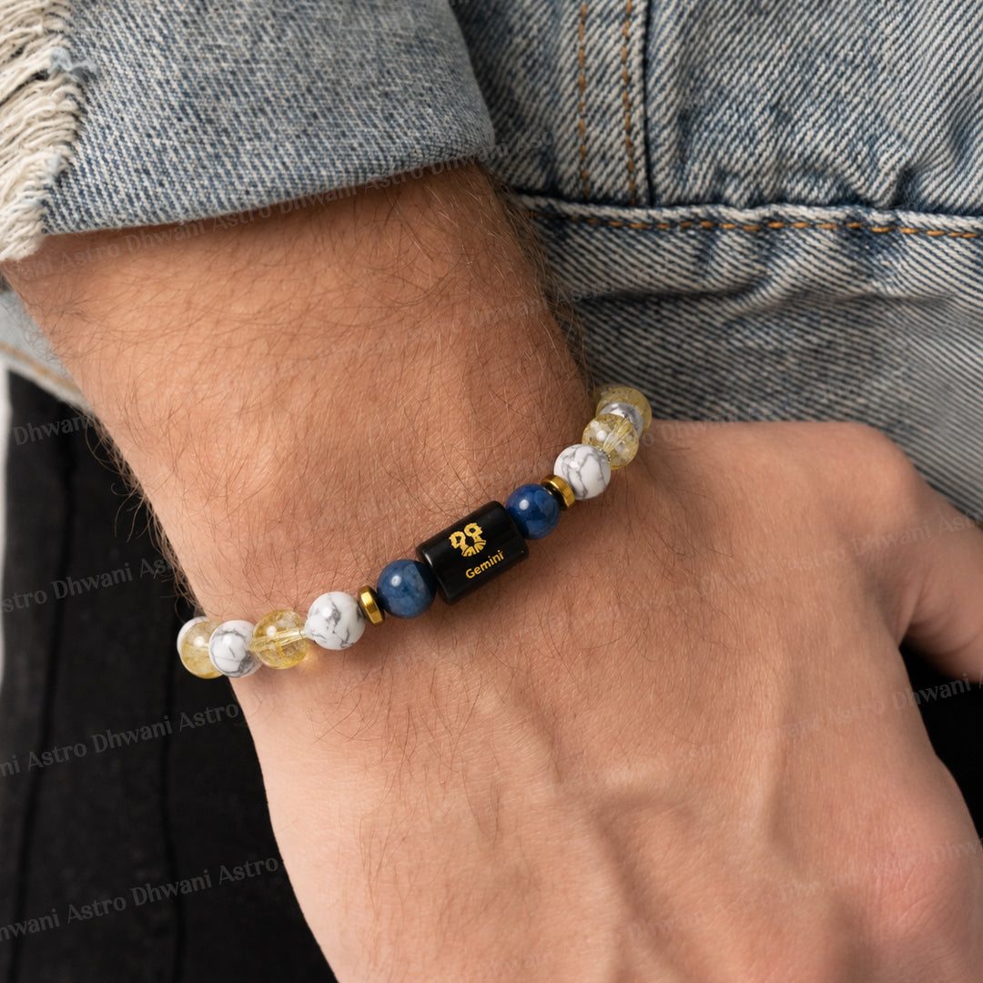 Gemini (मिथुन राशि) Zodiac Sign Multi Stone Bracelets